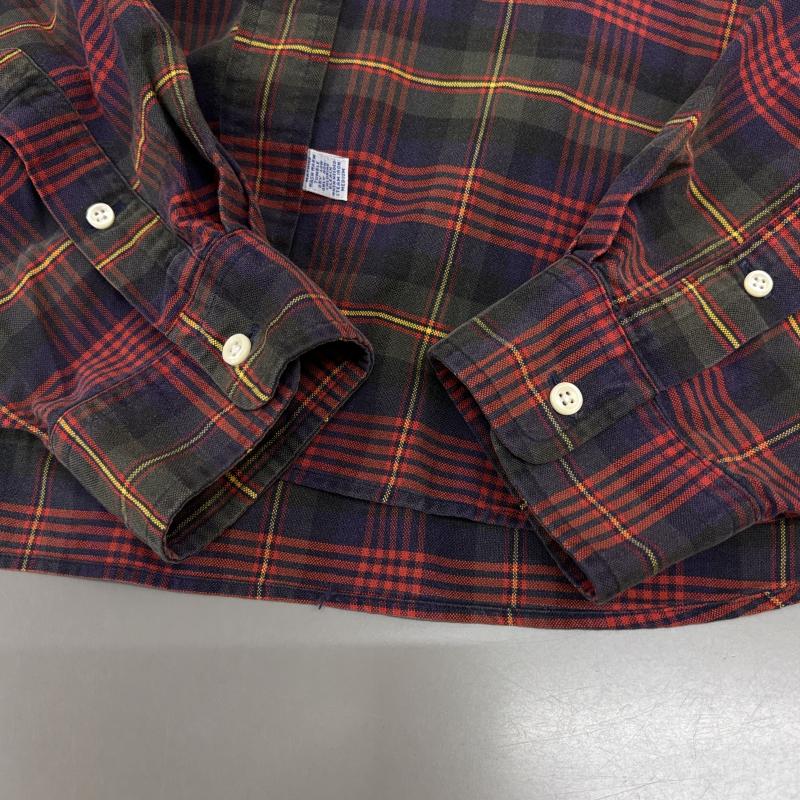 ラルフローレン RALPHLAUREN シャツ、ブラウス 長袖 The Big Oxford 90s ビッグ オックスフォード ボタンダウン チェック シャツ 裾ポニー 刺繍 ロゴ XL チェック X ロゴ、文字 X 刺繍 マルチカラー / マルチカラー / multicolor メンズ USED 古着 中古 50147939
