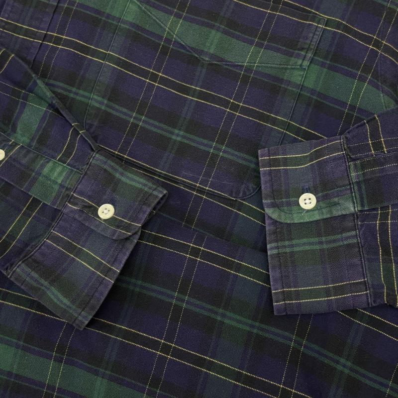 ラルフローレン RALPHLAUREN シャツ、ブラウス 長袖 The Big Oxford 90s ビッグ オックスフォード ボタンダウン チェック シャツ 裾ポニー 刺繍 ロゴ M チェック X ロゴ、文字 X 刺繍 マルチカラー / マルチカラー / multicolor メンズ USED 古着 中古 50147940