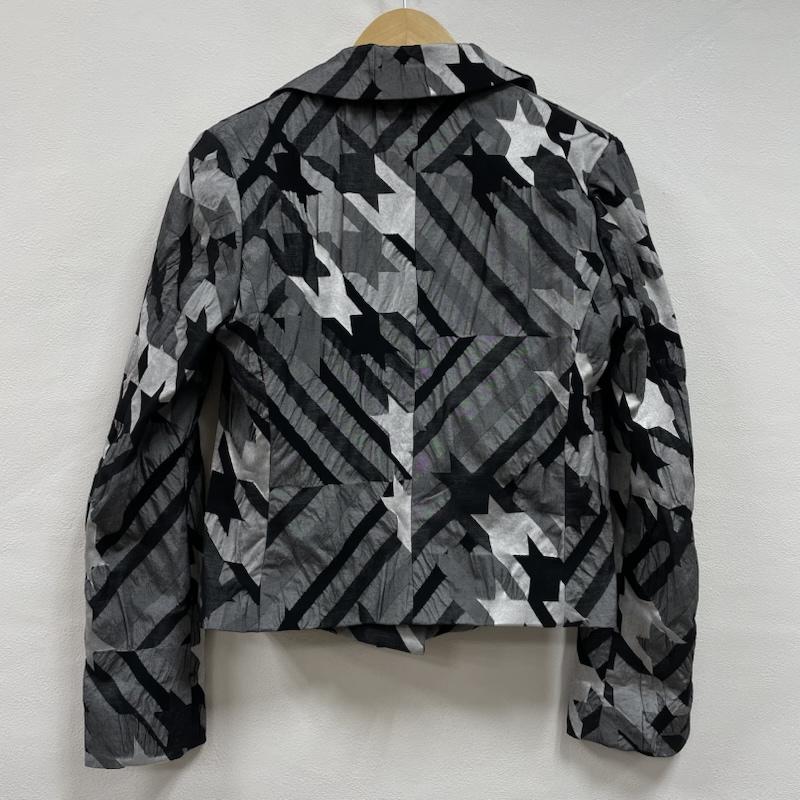 イッセイミヤケ ISSEY MIYAKE セットアップ セットアップ 千鳥柄 セットアップ スーツ ジップアップ ジャケット 総柄 シワ加工 銀タグ 2 総柄 X 千鳥格子 灰 / グレー / gray X 黒 / ブラック / black レディース USED 古着 中古 50147956