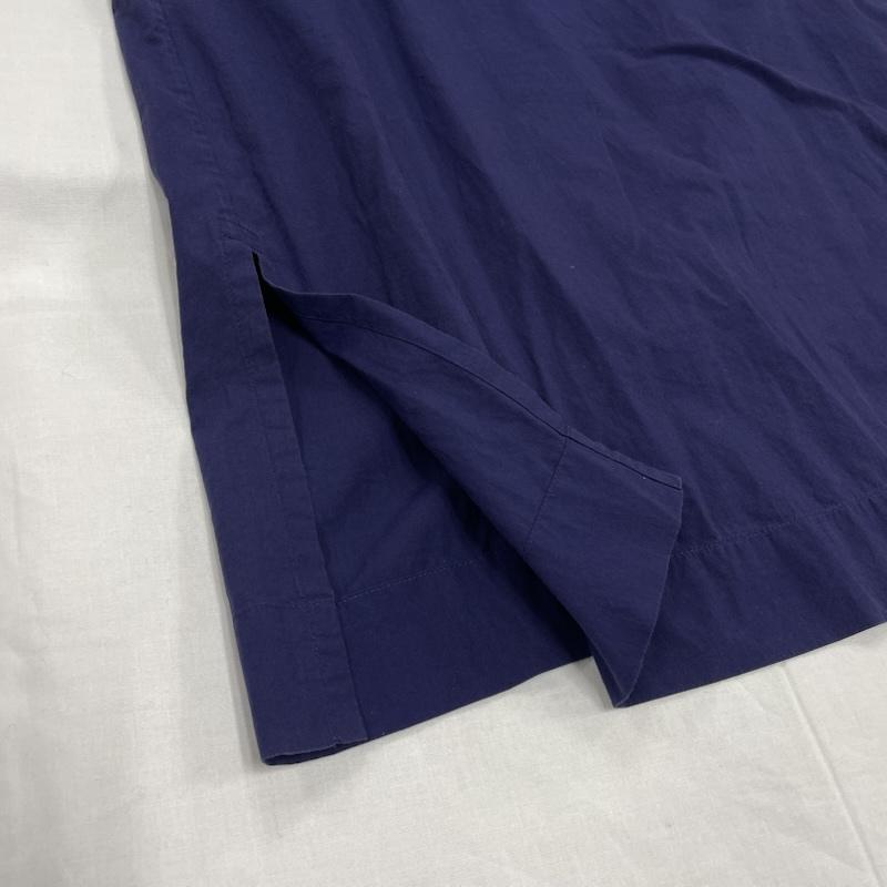 イッセイミヤケ ISSEY MIYAKE ワンピース ひざ丈スカート ツートーン ワンピ ドレス 半袖 コットン 2 紺 / ネイビー / navy X 黒 / ブラック / black レディース USED 古着 中古 50147958