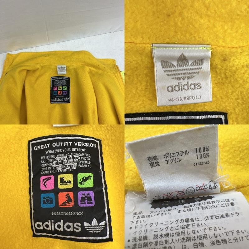 アディダス adidas ジャケット、上着 ジャンパー、ブルゾン 80s 90s 銀タグ デサント ヴィンテージ ブルゾン ロゴ L 黄 / イエロー / yellow メンズ USED 古着 中古 50147961
