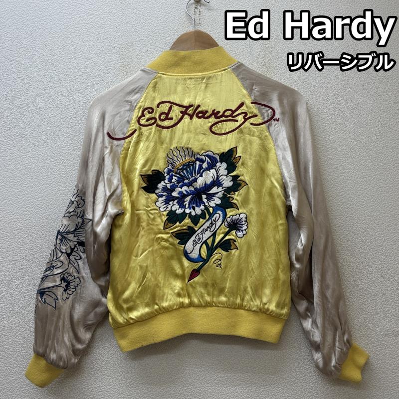 エドハーディー Ed Hardy ジャケット、上着 ジャンパー、ブルゾン リバーシブル レーヨン スカジャン Y2K アーカイブ - レディース USED 古着 中古 50147970