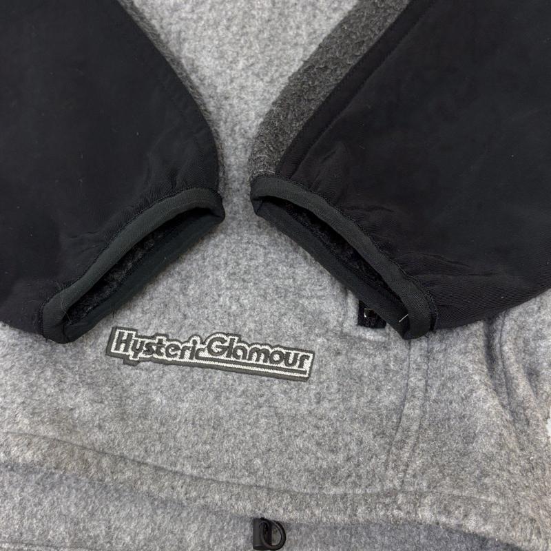 ヒステリックグラマー HYSTERIC GLAMOUR ジャケット、上着 ジャンパー、ブルゾン 90s 裾ロゴ ドローストリング 切替 フリースジャケット アーカイブ 2AB-3485 FREE メンズ USED 古着 中古 50147979
