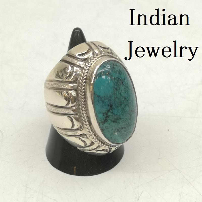 インディアンジュエリー Indian Jewelry アクセサリー 指輪 ターコイズ シルバー リング 指輪 17号 SV925 - 銀 / シルバー / silver color メンズ USED 古着 中古 50147999