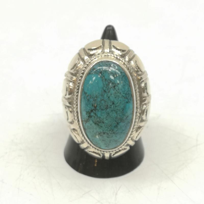 インディアンジュエリー Indian Jewelry アクセサリー 指輪 ターコイズ シルバー リング 指輪 17号 SV925 - 銀 / シルバー / silver color メンズ USED 古着 中古 50147999