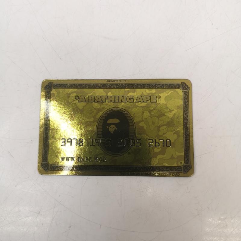 アベイシングエイプ A BATHING APE ファッション小物 ファッション小物 非売品 ゴールドカード マグネット 会員限定 - メンズ USED 古着 中古 50148021
