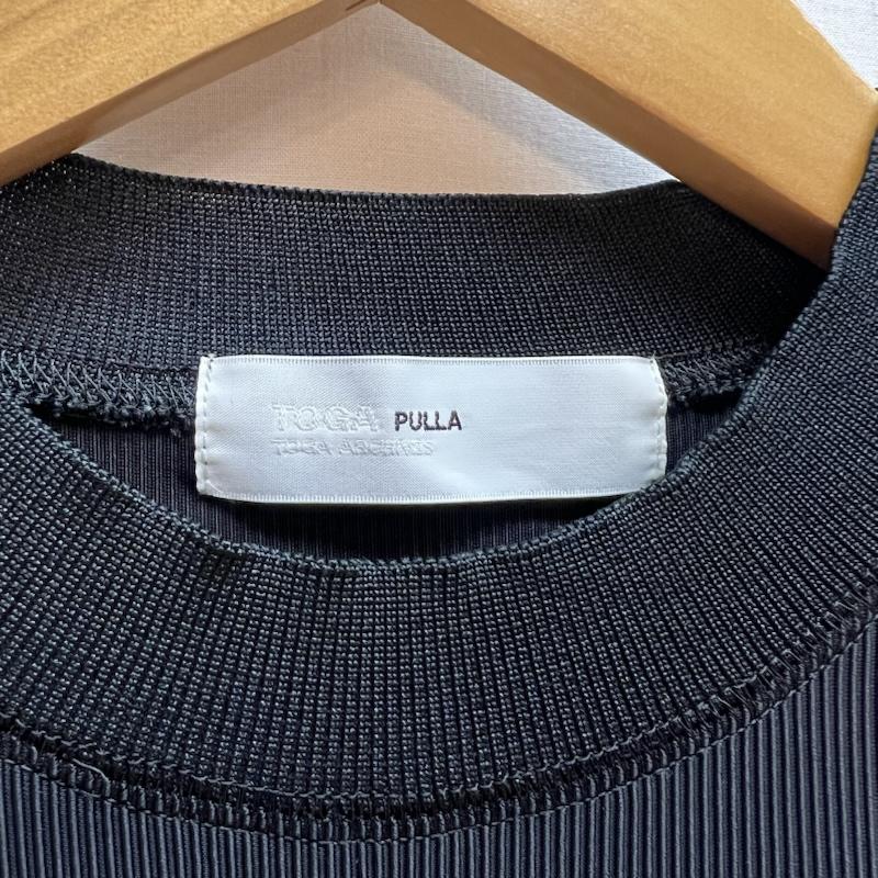 トーガ プルラ TOGA PULLA カットソー 長袖 ピケジャージープルオーバー P21-JK23 36 黒 / ブラック / black レディース USED 古着 中古 50148037