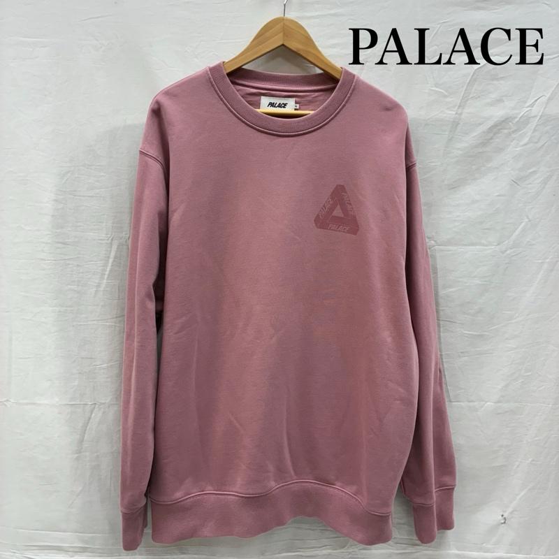 パレス PALACE トレーナー 長袖 24ss Spray Tri-Ferg Crew プルオーバー クルーネック スウェット トレーナー XL ロゴ、文字 X プリント 桃 / ピンク / pink メンズ USED 古着 中古 50148038