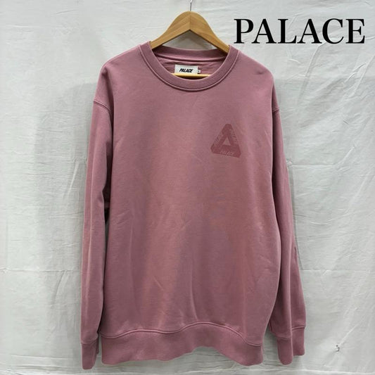 パレス PALACE トレーナー 長袖 24ss Spray Tri-Ferg Crew プルオーバー クルーネック スウェット トレーナー XL ロゴ、文字 X プリント 桃 / ピンク / pink メンズ USED 古着 中古 50148038