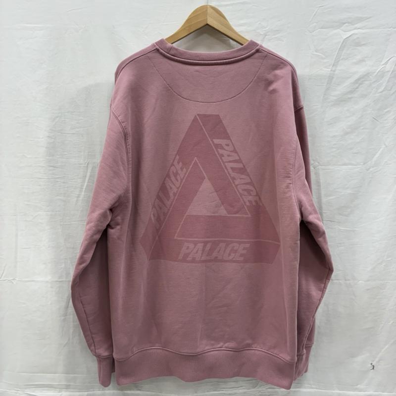 パレス PALACE トレーナー 長袖 24ss Spray Tri-Ferg Crew プルオーバー クルーネック スウェット トレーナー XL ロゴ、文字 X プリント 桃 / ピンク / pink メンズ USED 古着 中古 50148038