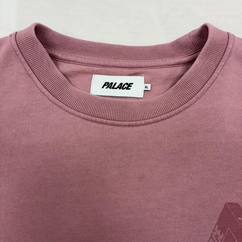 パレス PALACE トレーナー 長袖 24ss Spray Tri-Ferg Crew プルオーバー クルーネック スウェット トレーナー XL ロゴ、文字 X プリント 桃 / ピンク / pink メンズ USED 古着 中古 50148038