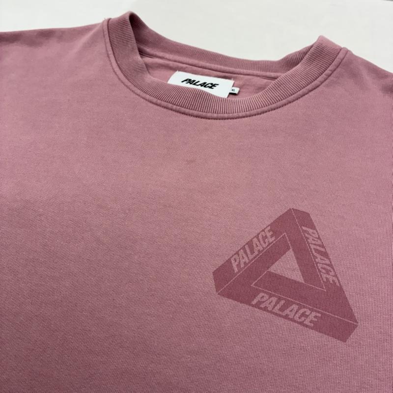 パレス PALACE トレーナー 長袖 24ss Spray Tri-Ferg Crew プルオーバー クルーネック スウェット トレーナー XL ロゴ、文字 X プリント 桃 / ピンク / pink メンズ USED 古着 中古 50148038