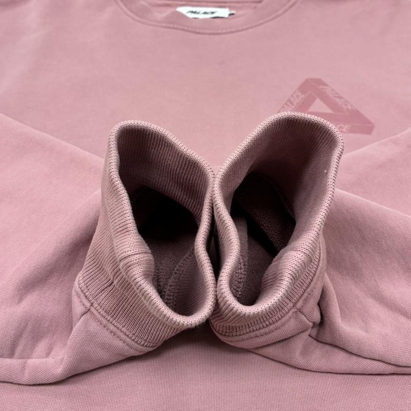 パレス PALACE トレーナー 長袖 24ss Spray Tri-Ferg Crew プルオーバー クルーネック スウェット トレーナー XL ロゴ、文字 X プリント 桃 / ピンク / pink メンズ USED 古着 中古 50148038