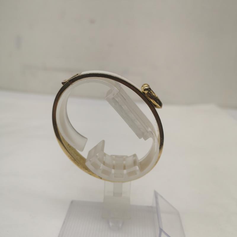 コーチ COACH アクセサリー ブレスレット、バングル C ロゴ バングル ブレスレット - 白 / ホワイト / white X 金 / ゴールド / gold color レディース USED 古着 中古 50148043