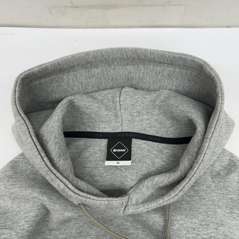 ブリストル BRISTOL パーカー 長袖 TECH SWEAT TRAINING HOODIE ロゴ パーカー FCRB-242073 XL 灰 / グレー / gray メンズ USED 古着 中古 50148066