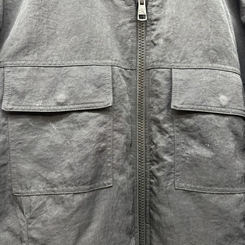 カルヴァン クライン ジーンズ Calvin Klein Jeans ジャケット、上着 ジャンパー、ブルゾン リバーシブル オール オーバー グラフィック ボンバー ジャケット ロゴ パッチ J321908 S 黒 / ブラック / black メンズ USED 古着 中古 50148068