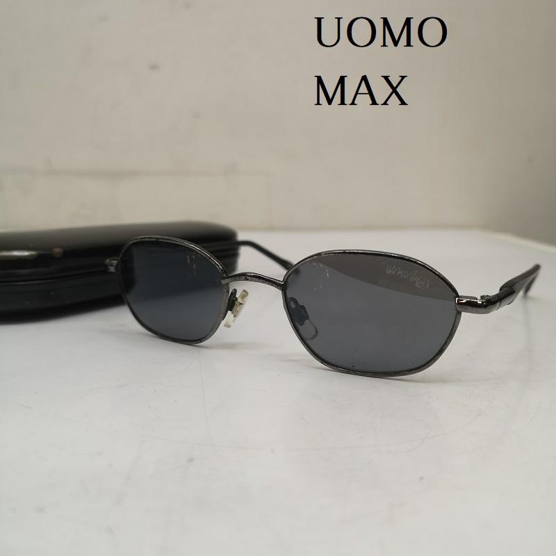 古着 USED めがね・サングラス サングラス UOMO MAX ウォモマックス サングラス 80s 90s 昭和 - 黒 / ブラック / black X 銀 / シルバー / silver color メンズ USED 古着 中古 50148076