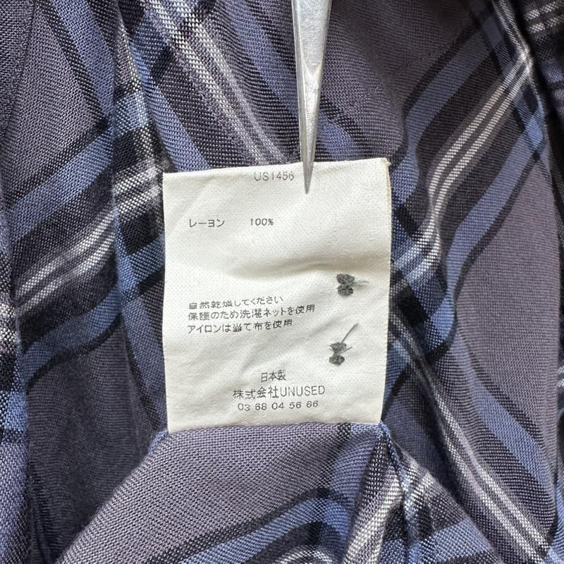 アンユーズド UNUSED シャツ、ブラウス 長袖 18AW 日本製 Rayon Check Shirt レーヨン チェック シャツ US1456 4 マルチカラー / マルチカラー / multicolor メンズ USED 古着 中古 50148088