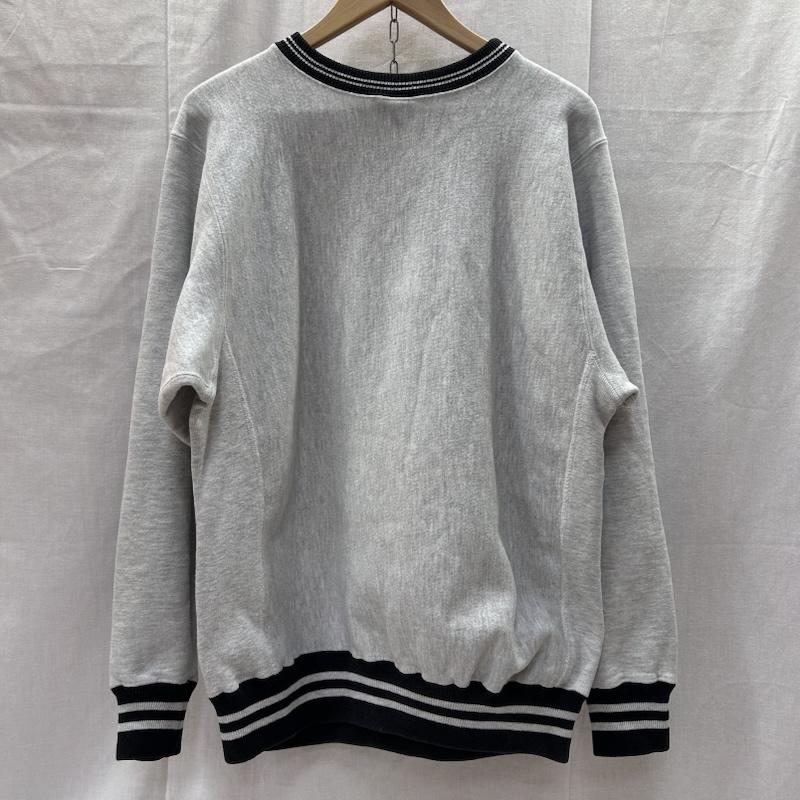 チャンピオン Champion トレーナー 長袖 リバースウィーブ 90s ロゴ刺繍 LARGE Lサイズ グレー L ロゴ、文字 灰 / グレー / gray メンズ USED 古着 中古 50148097