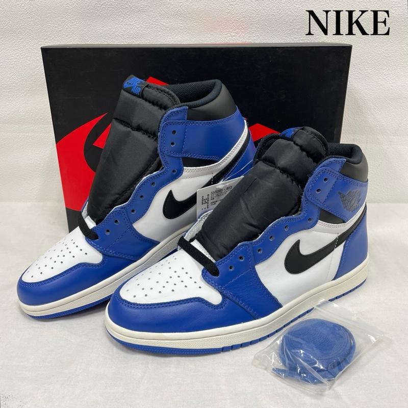 ナイキ NIKE スニーカー スニーカー AIR JORDAN 1 RETRO HIGH Game Royal エアジョーダン ゲーム ロイヤル 555088-403 28.0cm ロゴ、文字 青 / ブルー / blue X 黒 / ブラック / black X 白 / ホワイト / white メンズ USED 古着 中古 50148124
