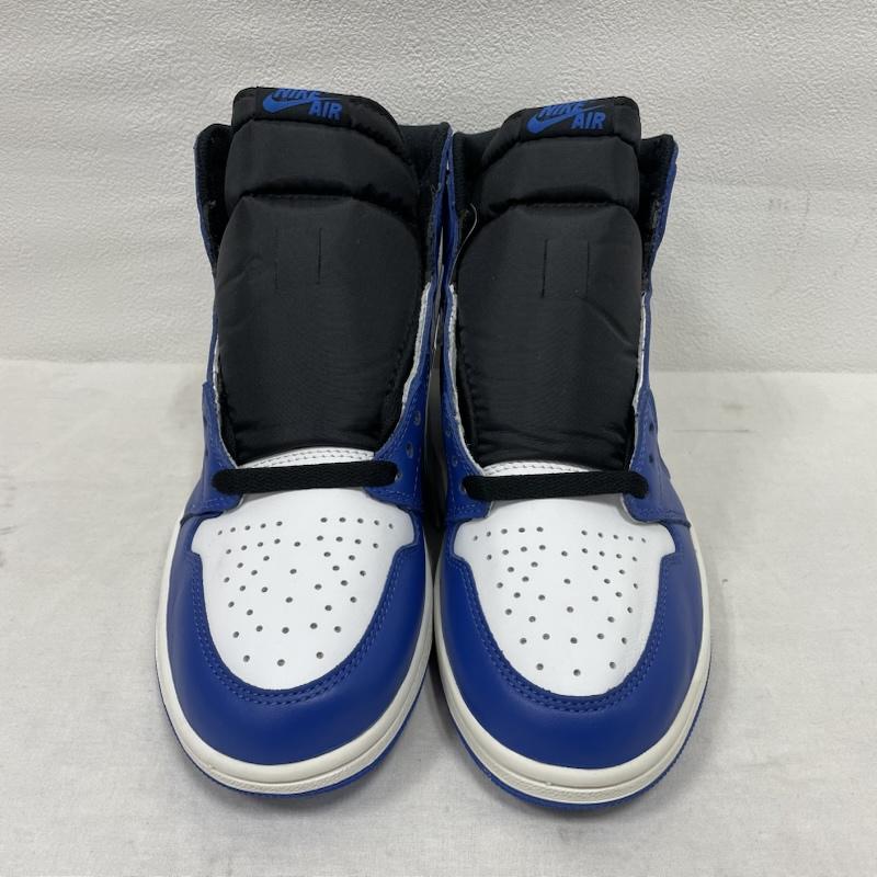 ナイキ NIKE スニーカー スニーカー AIR JORDAN 1 RETRO HIGH Game Royal エアジョーダン ゲーム ロイヤル 555088-403 28.0cm ロゴ、文字 青 / ブルー / blue X 黒 / ブラック / black X 白 / ホワイト / white メンズ USED 古着 中古 50148124