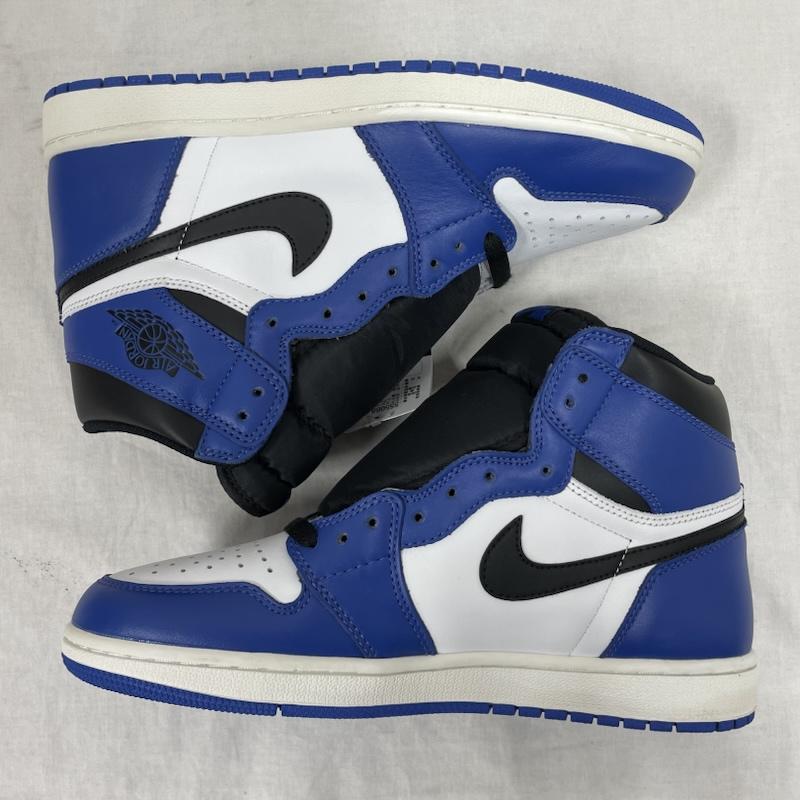 ナイキ NIKE スニーカー スニーカー AIR JORDAN 1 RETRO HIGH Game Royal エアジョーダン ゲーム ロイヤル 555088-403 28.0cm ロゴ、文字 青 / ブルー / blue X 黒 / ブラック / black X 白 / ホワイト / white メンズ USED 古着 中古 50148124