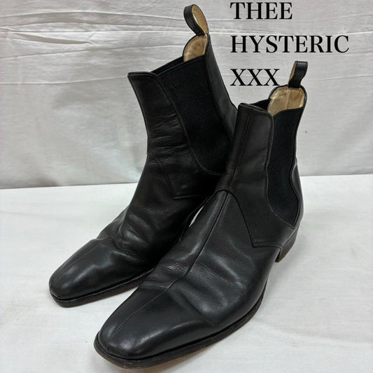 ヒステリックグラマー トリプルエックス THEE HYSTERIC XXX ブーツ ショートブーツ サイドゴア チェルシー ブーツ 25.5cm メンズ USED 古着 中古 50148126