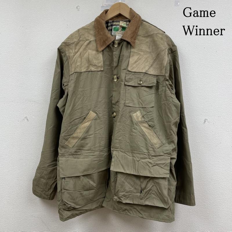 古着 USED ジャケット、上着 ジャンパー、ブルゾン 70s ヴィンテージ Game Winner ハンティング ジャケット ボタン リアルレザー 裏地チェック柄 M 無地 ベージュ / ベージュ / beige メンズ USED 古着 中古 50148131