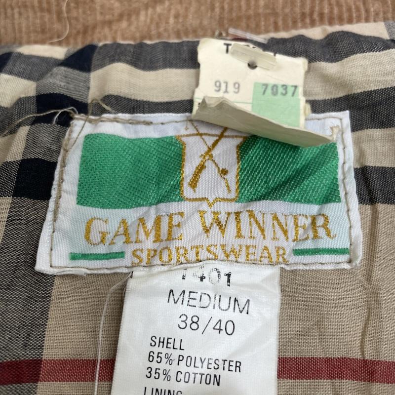 古着 USED ジャケット、上着 ジャンパー、ブルゾン 70s ヴィンテージ Game Winner ハンティング ジャケット ボタン リアルレザー 裏地チェック柄 M 無地 ベージュ / ベージュ / beige メンズ USED 古着 中古 50148131