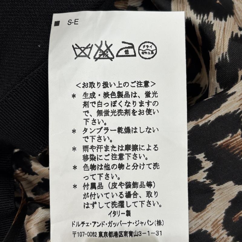 ドルチェアンドガッバーナ DOLCE&GABBANA スカート ミニスカート イタリア製 ジップデザイン ウール 台形 ミニ スカート 裏地レオパード GSK2U UCA4 38 黒 / ブラック / black レディース USED 古着 中古 50148136