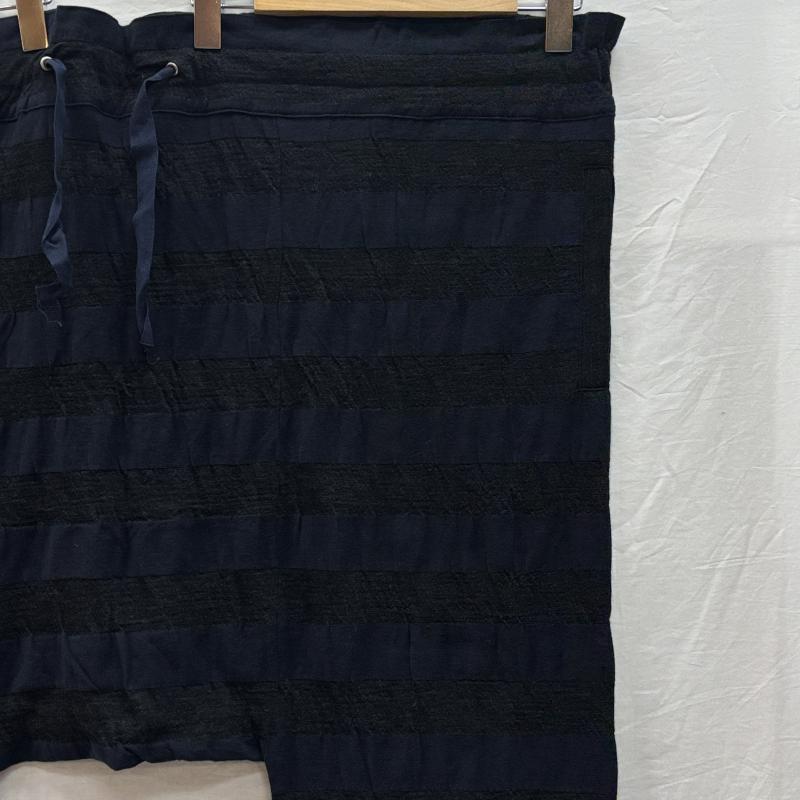 ヴィヴィアンウエストウッドマン Vivienne Westwood MAN パンツ サルエルパンツ ウール ボーダー サルエル パンツ VW-J2-87830 FREE 紺 / ネイビー / navy X 黒 / ブラック / black メンズ USED 古着 中古 50148139