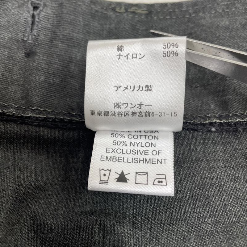 アトリエアンドリペアーズ ATEＬIER＆REPAIRS コート コート一般 コート ロング ジャケット 隠しボタン フーディ― 刺繍 再構築 M  X 刺繍 ダークグレー / ダークグレー / メンズ USED 古着 中古 50148144
