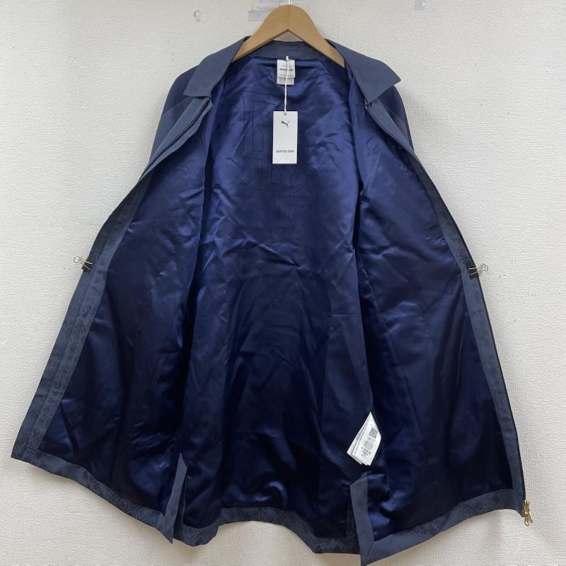 プーマ PUMA ジャケット、上着 ジャンパー、ブルゾン DAPPER DAN JACKET フルジップアップ ロゴ 刺繍 総柄 ジャケット 539802-06 S ロゴ、文字 X 刺繍 X 総柄 紺 / ネイビー / navy メンズ USED 古着 中古 50148147