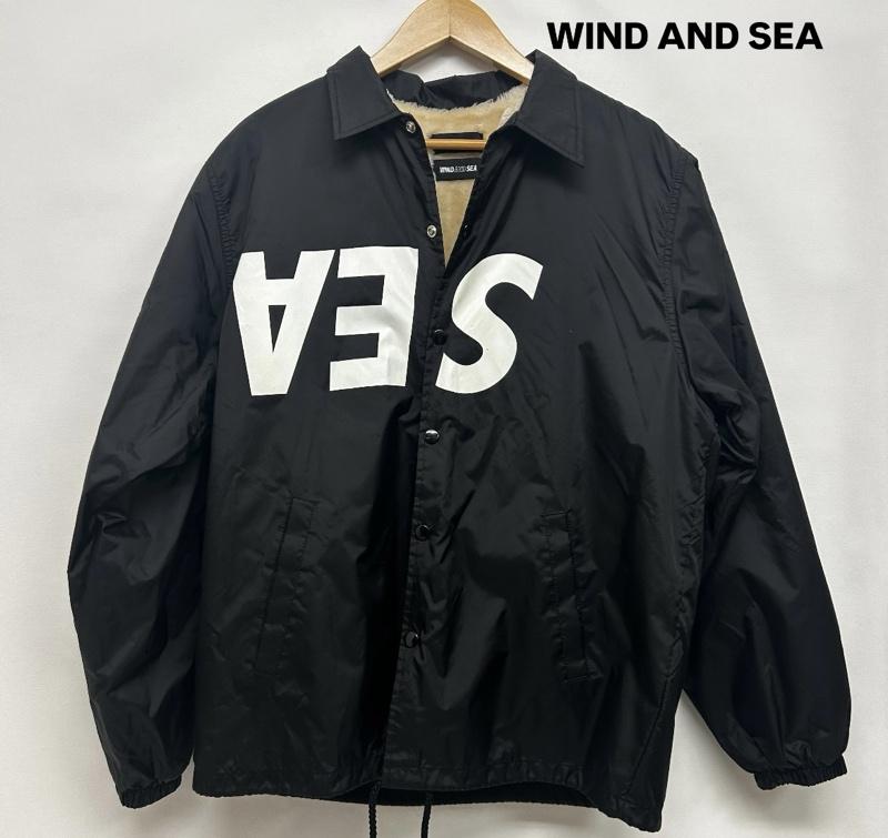 ウィンダンシー WIND AND SEA ジャケット、上着 ジャケット、ブレザー 長袖ブルゾン ビックロゴ 裏起毛 ロゴ、文字 黒 / ブラック / black メンズ USED 古着 中古 50148171