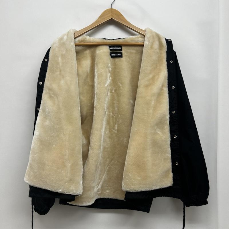 ウィンダンシー WIND AND SEA ジャケット、上着 ジャケット、ブレザー 長袖ブルゾン ビックロゴ 裏起毛 ロゴ、文字 黒 / ブラック / black メンズ USED 古着 中古 50148171