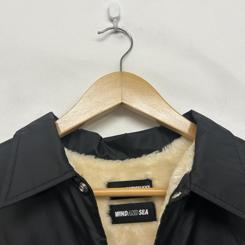 ウィンダンシー WIND AND SEA ジャケット、上着 ジャケット、ブレザー 長袖ブルゾン ビックロゴ 裏起毛 ロゴ、文字 黒 / ブラック / black メンズ USED 古着 中古 50148171