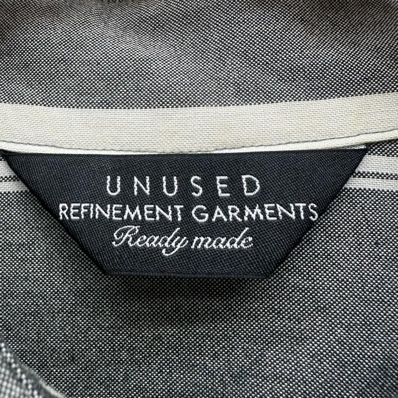 アンユーズド UNUSED シャツ、ブラウス 長袖 SILK COTTON SH シルク 混 ストライプ シャツ US1608 3 灰 / グレー / gray メンズ USED 古着 中古 50148198