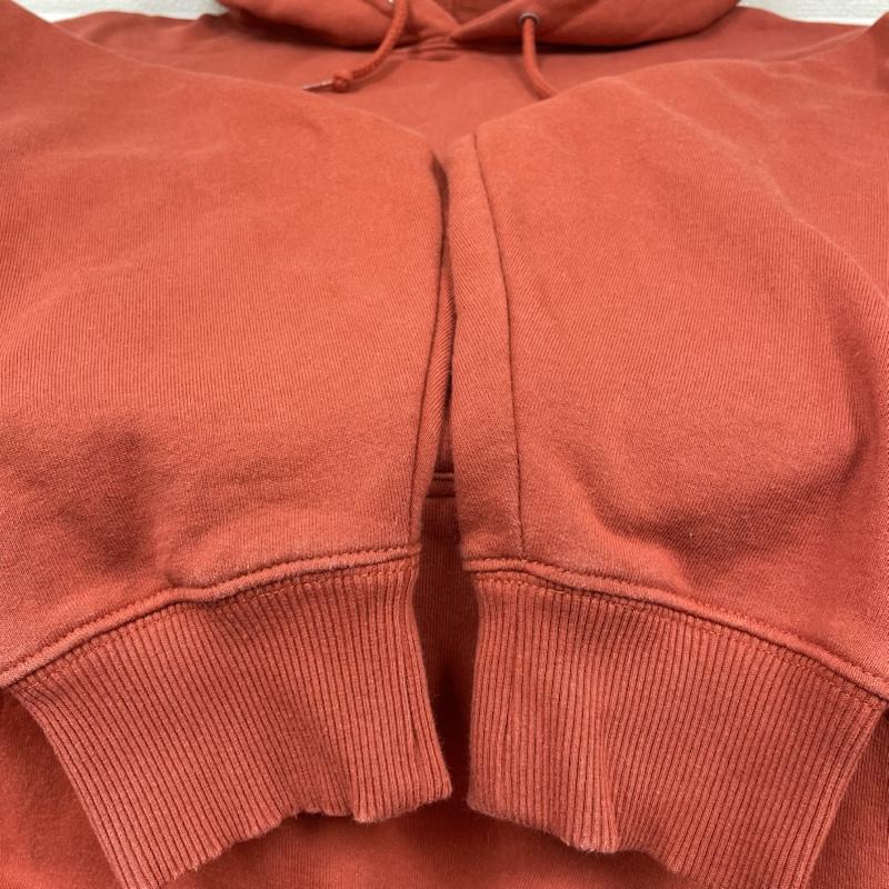 ステューシー STUSSY パーカー 長袖 BASIC STUSSY HOODIE 長袖 ロゴ プリント パーカー スウェット フーディ― 1924649 L ロゴ、文字 X プリント 橙 / オレンジ / orange メンズ USED 古着 中古 50148202