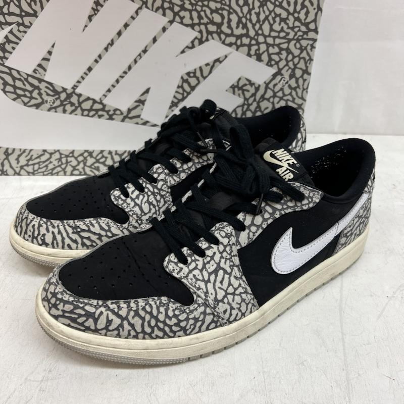ナイキ NIKE スニーカー スニーカー CZ0790-001 Air Jordan 1 Retro Low エアジョーダンワン ブラックセメント 27.5cm メンズ USED 古着 中古 50148238