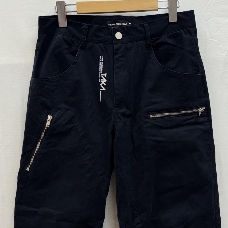 古着 USED ボトムス ボトムス TAKA ORIGINAL タカオリジナル 裾ジップ ジップデザイン パネル切替し ロゴ プリント ワーク パンツ M メンズ USED 古着 中古 50148278
