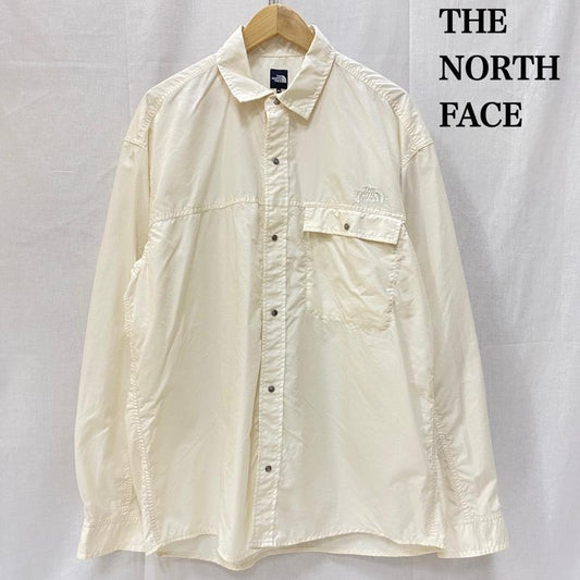 ザノースフェイス THE NORTH FACE シャツ、ブラウス 長袖 NR12552 L/S NUPTSE SHIRT アイボリー XL XL 無地 X ワンポイント アイボリー / アイボリー / メンズ USED 古着 中古 50148279