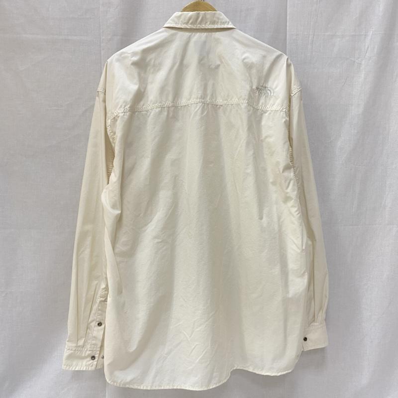 ザノースフェイス THE NORTH FACE シャツ、ブラウス 長袖 NR12552 L/S NUPTSE SHIRT アイボリー XL XL 無地 X ワンポイント アイボリー / アイボリー / メンズ USED 古着 中古 50148279
