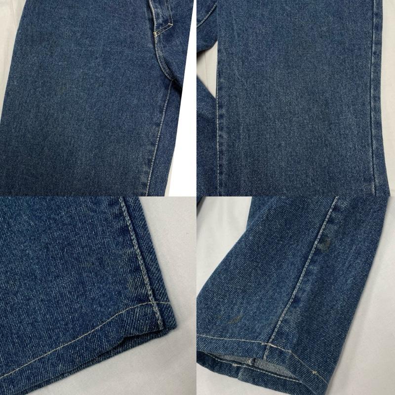 ヴェルサーチ VERSACE パンツ デニム、ジーンズ ジーンズ クチュール テーパード レザー パッチ イタリア製 28インチ レディース USED 古着 中古 50148293