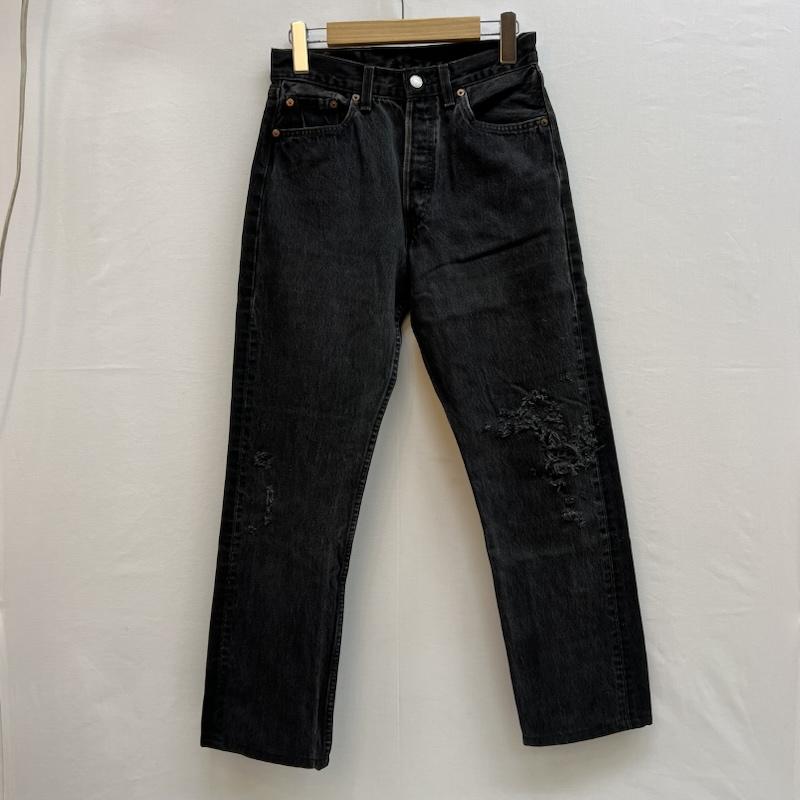 リーバイス Levi s パンツ デニム、ジーンズ 90s USA製 ボタン裏544 後染めブラック 501 デニムパンツ 29インチ 黒 / ブラック / black レディース USED 古着 中古 50148299