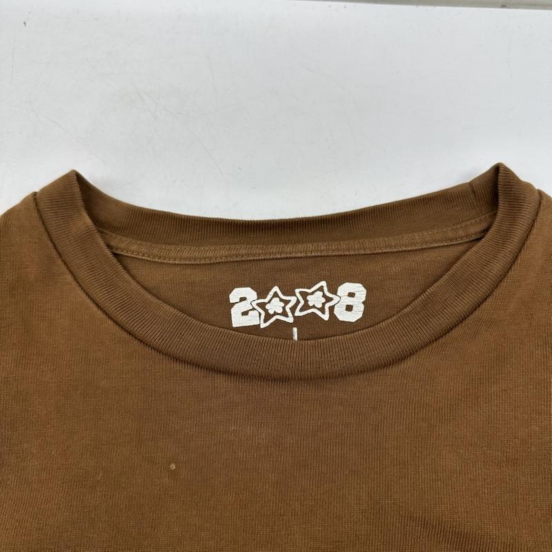 古着 USED Tシャツ 半袖 starteam fuckthisindustry レオパード プリント Tシャツ L 茶 / ブラウン / brown メンズ USED 古着 中古 50148305