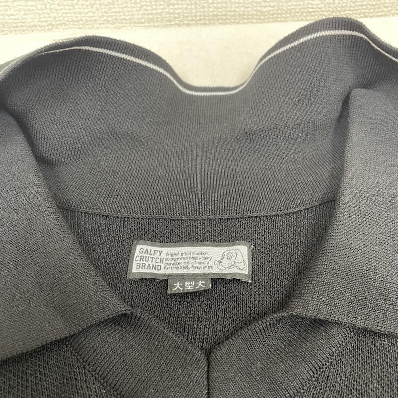 ガルフィー GALFY ニット、セーター 長袖 長袖 ニット セーター ロゴ 刺繍 わんわん FC ニット ユニ 151002 XL ロゴ、文字 X キャラクター X 刺繍 黒 / ブラック / black メンズ USED 古着 中古 50148308