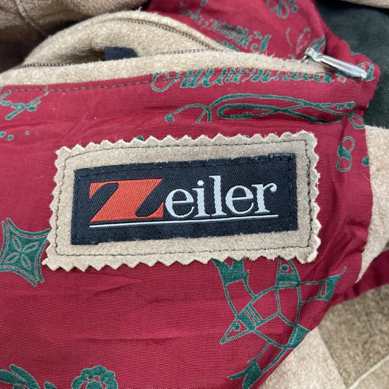 古着 USED ベスト ベスト ヴィンテージ 70s Zeiler レザー チロリアン ベスト ジレ 前開き ボタン 52 無地 ベージュ / ベージュ / beige メンズ USED 古着 中古 50148312