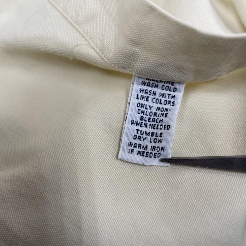 ポロバイラルフローレン Polo by RALPH LAUREN シャツ、ブラウス 長袖 長袖 コットン シルク ダブル フラップ ポケット シャツ XL 無地 アイボリー / アイボリー / メンズ USED 古着 中古 50148313