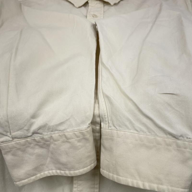 ポロバイラルフローレン Polo by RALPH LAUREN シャツ、ブラウス 長袖 長袖 コットン シルク ダブル フラップ ポケット シャツ XL 無地 アイボリー / アイボリー / メンズ USED 古着 中古 50148313