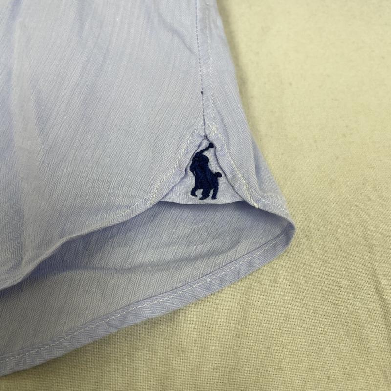 ポロラルフローレン POLO RALPH LAUREN シャツ、ブラウス 長袖 長袖 シャツ ブラウス 裾ポニーロゴ 刺繍 ワンポイント サイズ16 1/2 - ロゴ、文字 X 刺繍 X ワンポイント 紫 / パープル / purple メンズ USED 古着 中古 50148314